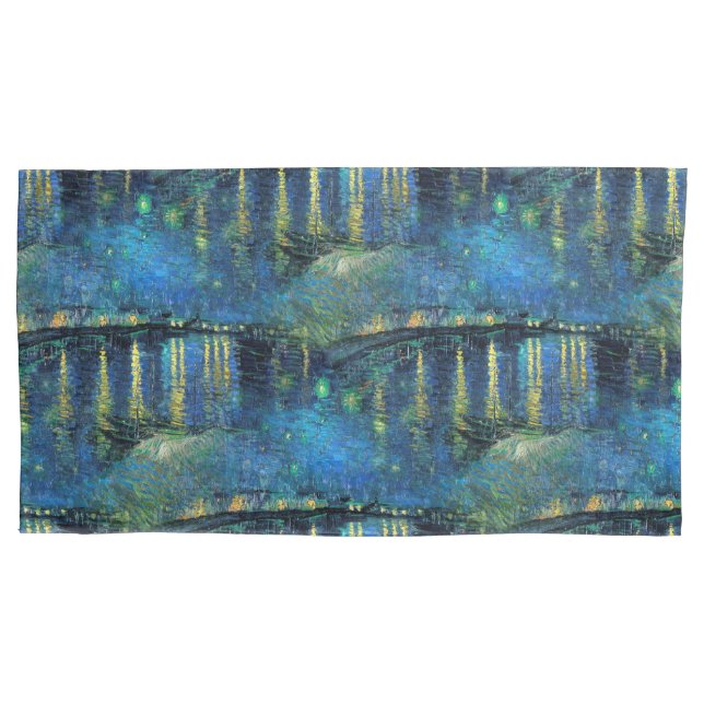 Funda De Cojín Noche estrellada de Vincent van Gogh 1888 sobre el (Anverso)