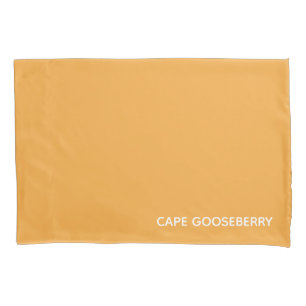 Funda De Cojín Nombre de color amarillo de Gooseberry de Cabo