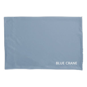 Funda De Cojín Nombre de color azul de la grúa azul