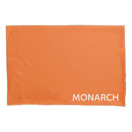 Funda De Cojín Nombre de color de la naranja de mariposa monarca