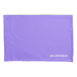 Funda De Cojín Nombre de color púrpura de Jacaranda