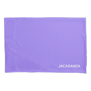 Funda De Cojín Nombre de color púrpura de Jacaranda