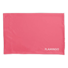 Funda De Cojín Nombre de color rosa flamenco