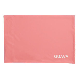 Funda De Cojín Nombre de color rosa guayaba