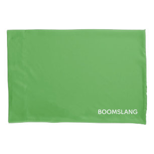 Funda De Cojín Nombre de color verde de Boomslang