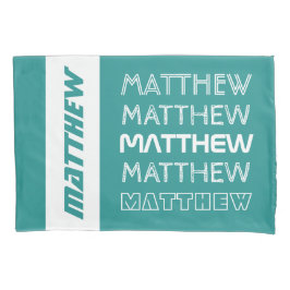 Funda De Cojín Nombre de encargo - repitiendo - caja de la