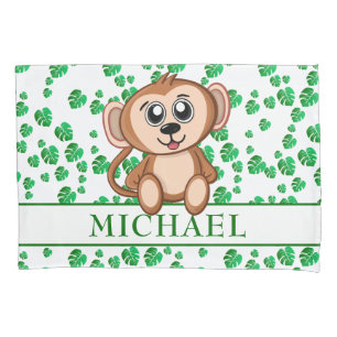 Funda De Cojín Nombre de la jungla del Personalizado de mono Safa