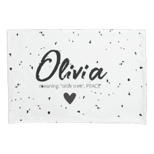 Funda De Cojín Nombre de OLIVIA significa Chicas niños mínimo bla