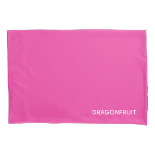 Funda De Cojín Nombre del color rosa de la fruta de la bebida