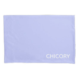 Funda De Cojín Nombre en color azul de flores de achicoria