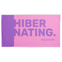Nombre personalizado "Hibernación" de almohadas