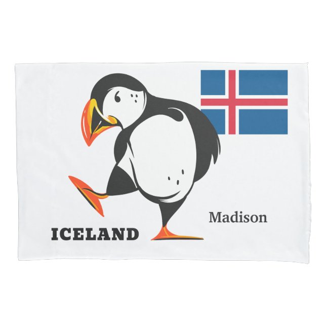 Funda De Cojín Nombre personalizado Islandia (Anverso)