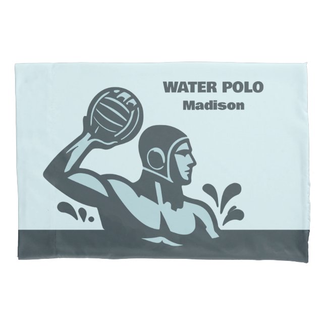 Funda De Cojín Nombre Personalizado Water Polo (Anverso)