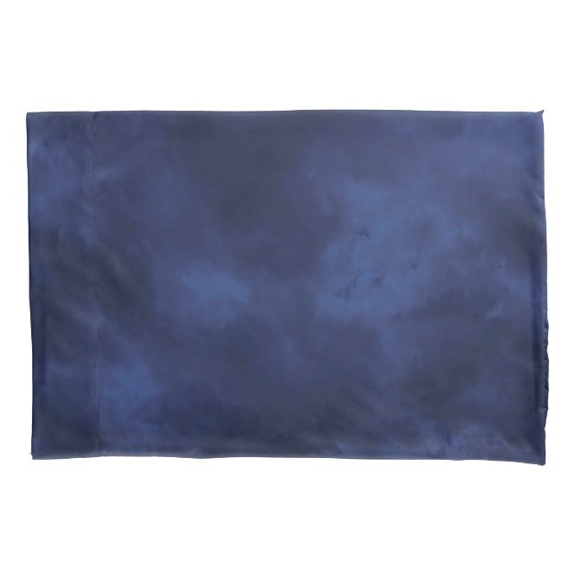 Funda De Cojín Nubes azules oscuras (Anverso)