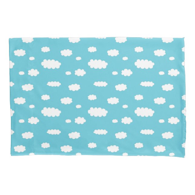 Funda De Cojín Nubes blancas sobre un fondo de cielo azul (Anverso)