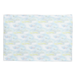 Funda De Cojín Nubes Pasadas Lindas sobre Blanco