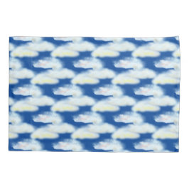 Funda De Cojín Nubes Pastel Cute en Azul