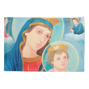 Funda De Cojín Nuestra Señora de la Perpetua Ayuda Católica