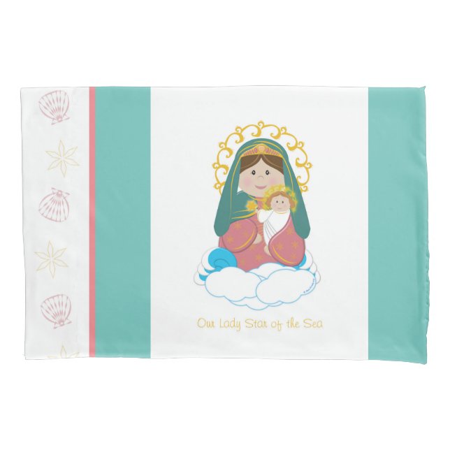 Funda De Cojín Nuestra Señora Estrella del Mar (Anverso)