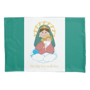 Funda De Cojín Nuestra señora Star del mar