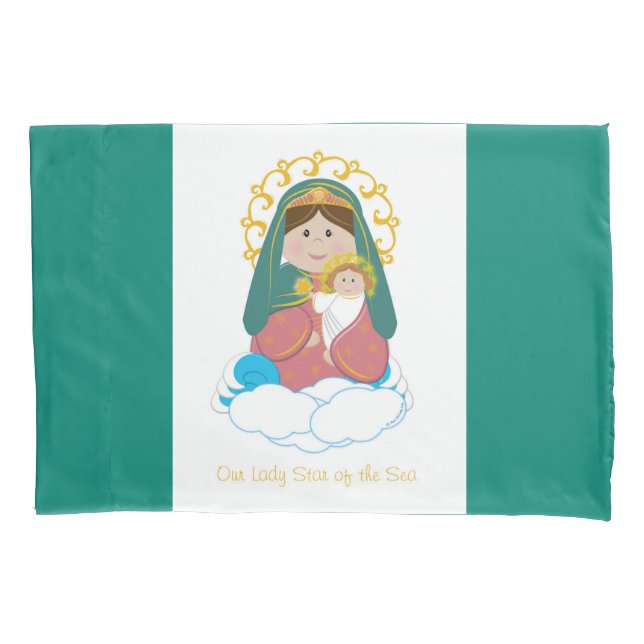 Funda De Cojín Nuestra señora Star del mar (Anverso)