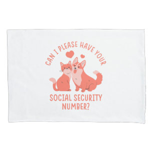 Funda De Cojín Número de Seguridad Social