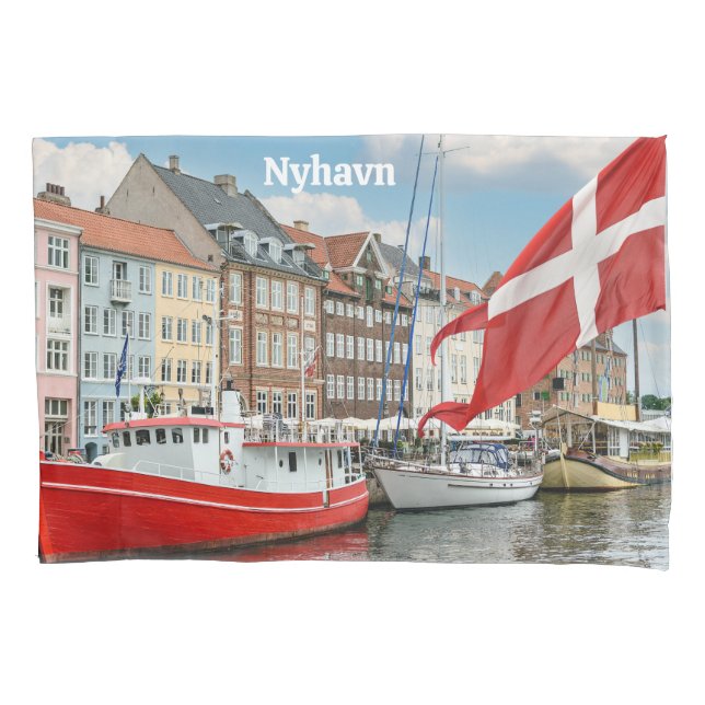 Funda De Cojín Nyhavn Copenhagen Dinamarca (Anverso)