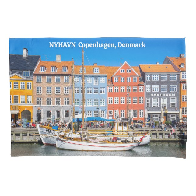 Funda De Cojín Nyhavn Copenhagen Dinamarca (Anverso)