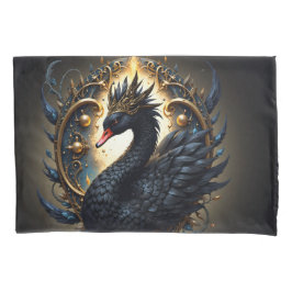 Funda De Cojín Obsidian Swan of Silent Grace – Dark Fantasy 