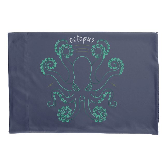 Funda De Cojín Octopus Cephalopod Tentacles (Anverso)