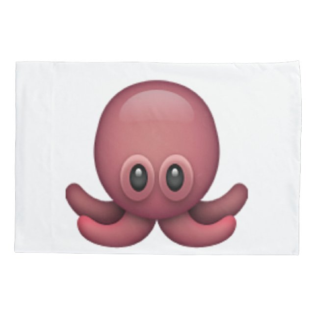 Funda De Cojín Octopus - Emoji (Reverso)