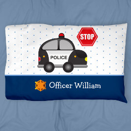 Funda De Cojín Oficial de policía de niños pequeños y automóvil