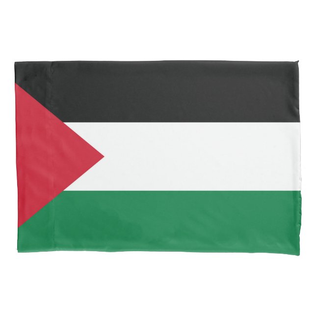 Funda De Cojín oficialmente bandera del Estado de Palestina (Anverso)