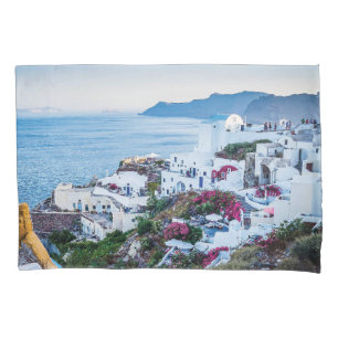 Funda De Cojín Oia, Santorini, Grecia