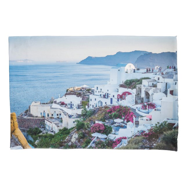 Funda De Cojín Oia, Santorini, Grecia (Anverso)