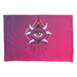 Funda De Cojín Ojo Demonio Púrpura - Arte Oculto Gótico