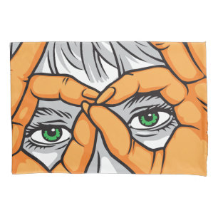 Funda De Cojín Ojos, Manos y Rostros Expresivos: Enmarcando la Be