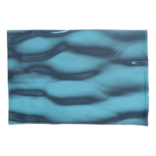 Funda De Cojín Olas de agua azul Aqua