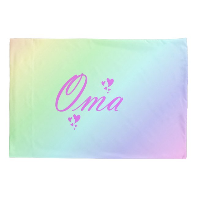 Funda De Cojín oma, abuela (Reverso)