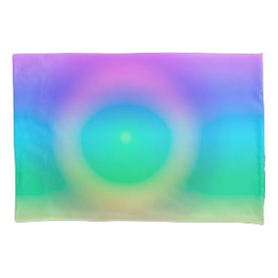Funda De Cojín Ombre de ojos de arcoiris místico