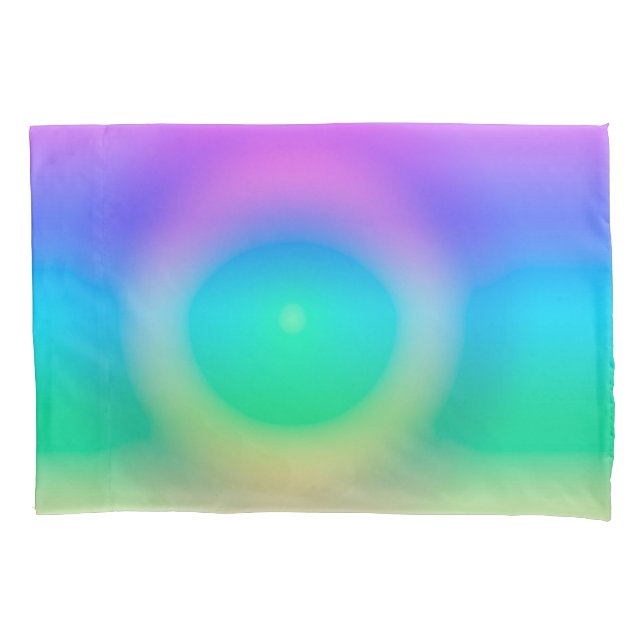 Funda De Cojín Ombre de ojos de arcoiris místico (Anverso)