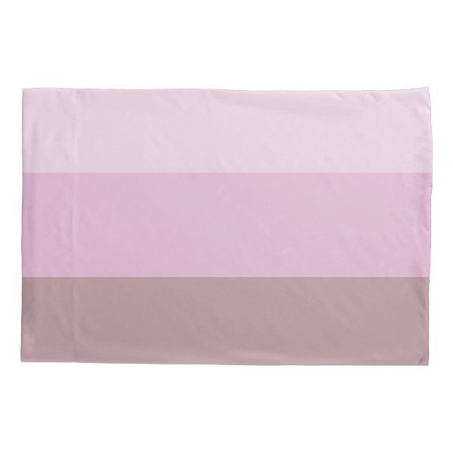 Funda De Cojín Ombre rayado rosado (Reverso-Izquierdo)
