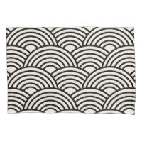 Onda Japonesa Seigaiha Blanco Negro Y Crema