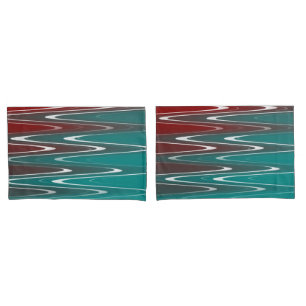 Funda De Cojín Ondas blancas