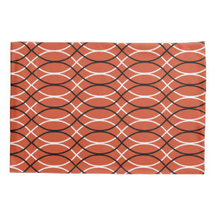 Funda De Cojín Ondas naranjas