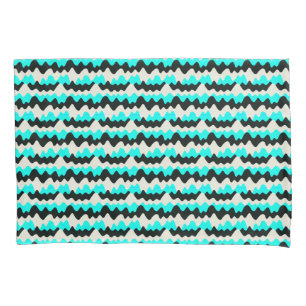 Funda De Cojín Ondas turquesas