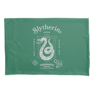 Funda De Cojín ORGULLO DE SLYTHERIN Ambición Astucia Emblema