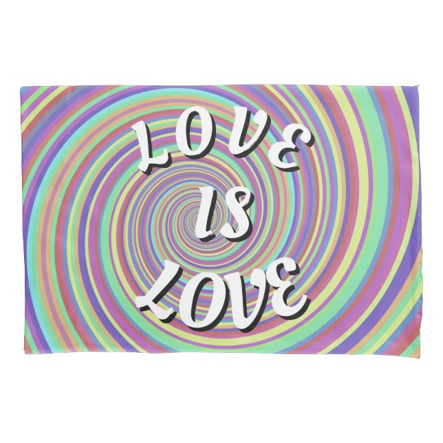 Funda De Cojín Orgullo Love Is Love (Anverso)
