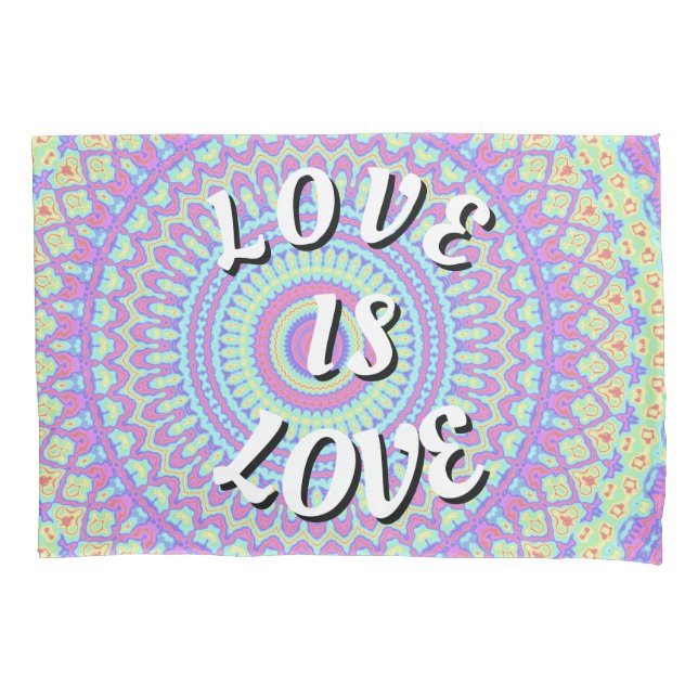 Funda De Cojín Orgullo Love Is Love (Anverso)