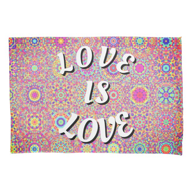 Funda De Cojín Orgullo Love Is Love (Anverso)